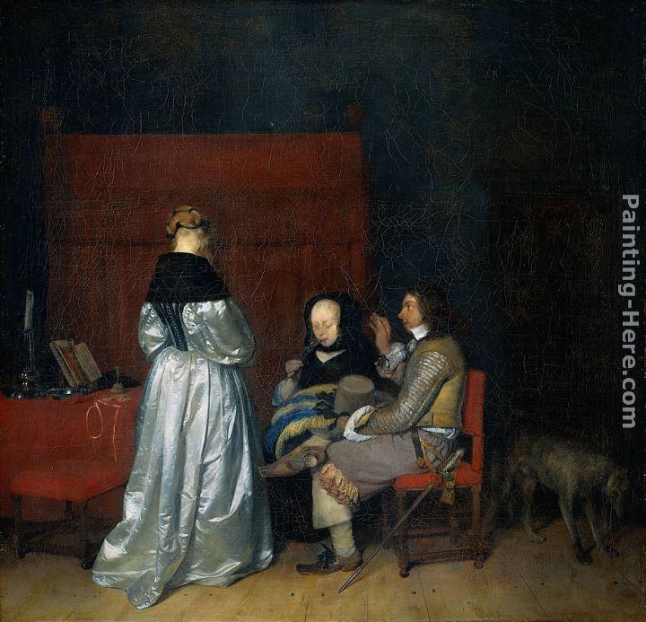 Gerard ter Borch Gallant Conversation; known as The Paternal Admonition'